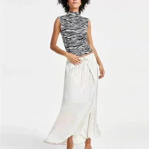 Bar III Women's Belted Pull-On Maxi Skirt in Size Small Created for Macy's